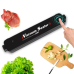 Вакуумний пакувальник для продуктів Vacuum Sealer 90W вакууматор ручний побутовий чорний