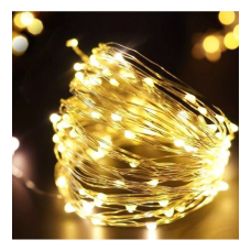 Гірлянда нитка з USB, довжина 10 м, 100 Leds, колір жовтий