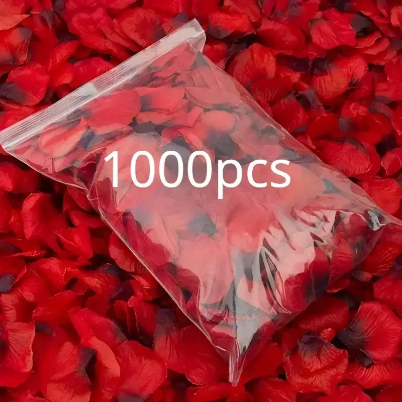 Набір темно-червоних пелюсток троянд, 1000 шт.
