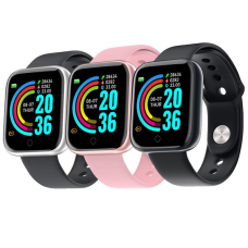 Смарт-годинник Smart Watch Y68 крокомір підрахунок калорій кольоровий екран, колір рожевий