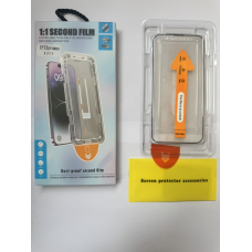 Захисне скло  для IPhone 13PROMAX (Full Glue 9H) Black, з рамкою для легкого встановлення
