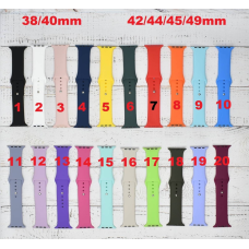 Силіконовий ремінець для Apple Watch, T500, T500+, Х7, Т900, W4, W26, Fk88 42mm / 44mm