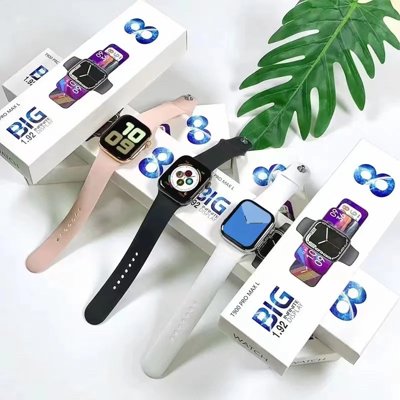 Смарт годинник Т900 Pro Max smart watch 8 серiя розумний годинник iз сенсорним екраном  колiр: чорний