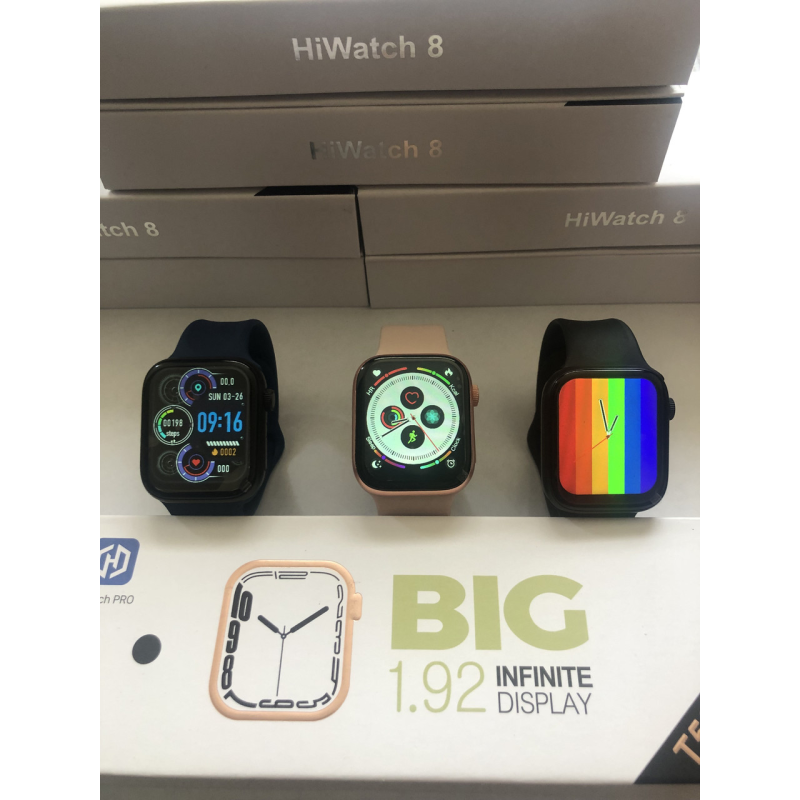 Розумний смарт-годинник Smart watch 8 series 44 мм Т500+ Pro/ Розумний годинник Т500+ Pro рожевий