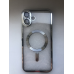 Протиударний прозорий чохол MagSafe на iPhone 16, колiр срiблястий