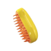 Парова масажна щітка Pet Brush для вичісування шерсті собак і кішок, колір жовтий