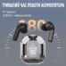 Бездротові навушники AIR 31 з прозорим зарядним кейсом, вакуумні bluetooth 5.3, колір чорний