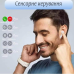 Бездротові навушники AIR 31 з прозорим зарядним кейсом, вакуумні bluetooth 5.3, колір білий