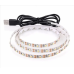 Світлодіодна LED-стрічка 5 м, з USB, колір теплий білий, 3000 К